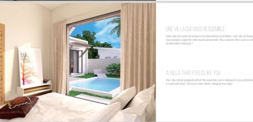Luxueuses villas F4 avec piscine individuelle, Grand Baie
