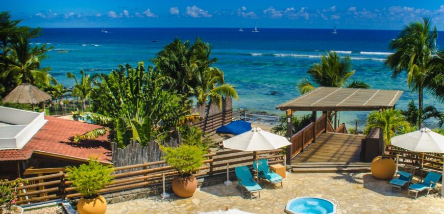 Agréable appartement au bord de l’océan avec piscine, Tamarin