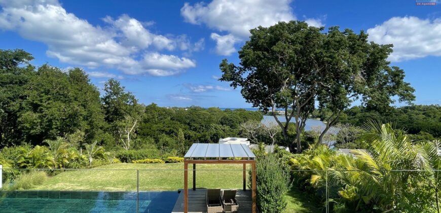 Splendide villa T5 à étage avec vue imprenable sur la baie, Tamarin