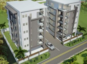 A vendre un appartement de 128m2 avec terrasse et parking au centre de Quatre Bornes