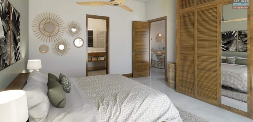 En vente un appartement neuf entièrement meublé accessible aux étrangers à Grand Baie