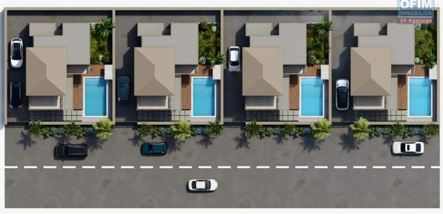 A vendre une villa d’une superficie de 1800 pieds carrés avec piscine à Pereybère