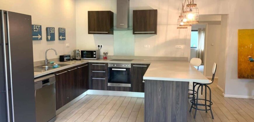 Accessible aux étrangers: A vendre un appartement au rez-de-chaussée d’une résidence calme à Tamarin