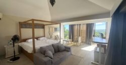 Location d’une somptueuse villa contemporaine offrant une vue imprenable sur la mer et les montagnes à Tamarin