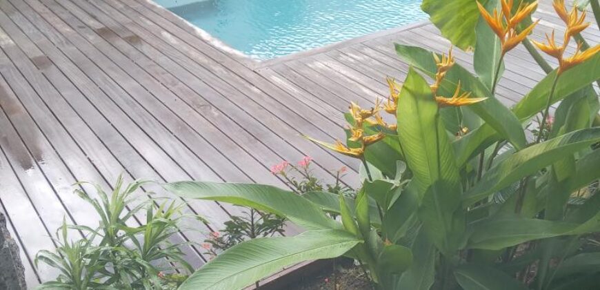 Vente d’une villa moderne neuve de 250m2 avec superbe piscine en ardoise proche de la plage à MONT CHOISY