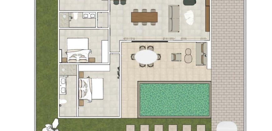 Investissez dans votre futur chez-vous, une villa avec piscine à terminer selon vos envies à Mont Mascal