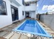 A louer une villa neuve et meublée avec goût dotée d’une piscine chauffée dans un quartier paisible de Grand Baie