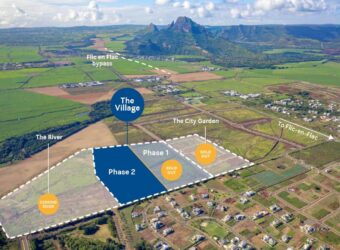 A vendre un terrain de 886m2 situé dans un morcellement résidentiel sécurisé à Flic en Flac
