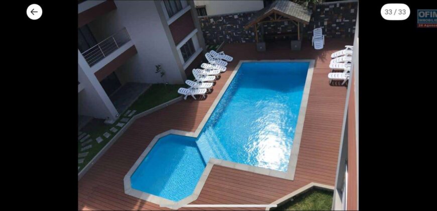 A louer un appartement moderne dans une résidence sécurisée avec piscine à Trou aux Biches