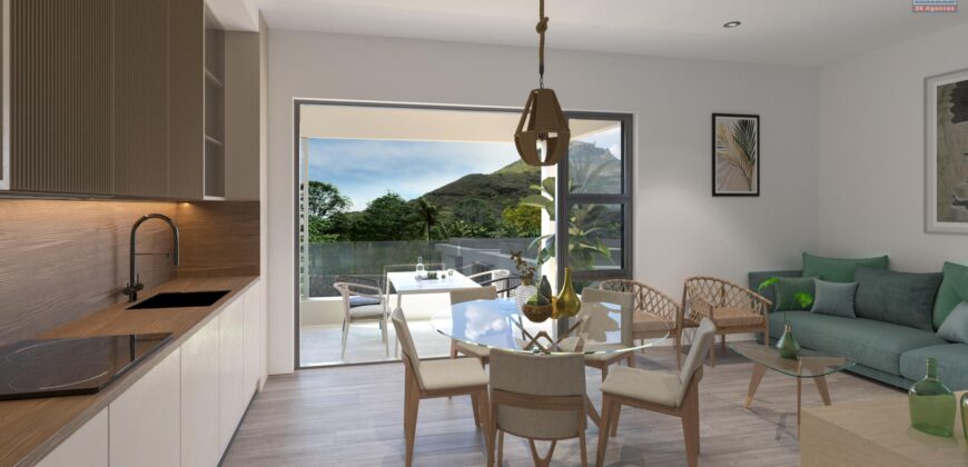 En vente un bel appartement de 56 m2 situé au coeur de Tamarin proche des commerces et de la plage