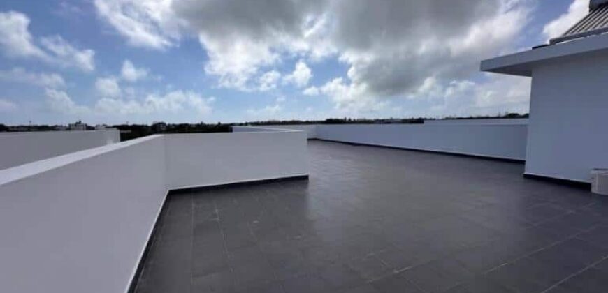 En vente une villa neuve avec piscine et rooftop offrant vue panoramique sur le coin de mire à Grandbaie