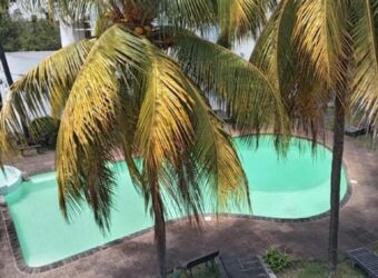 À louer un lumineux appartement dans une résidence avec piscine commune proche plage à Trou aux Biches