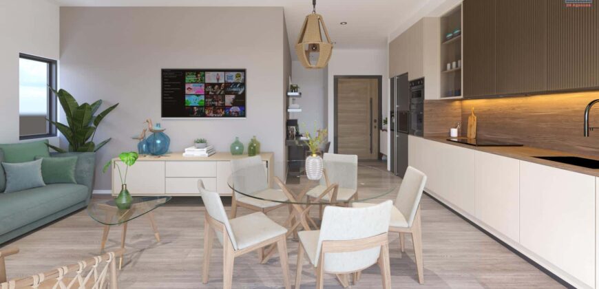 Opportunité à Tamarin : un appartement de 92 m² accessible aux étrangers offrant vue imprenable sur la montagne de La Tourelle