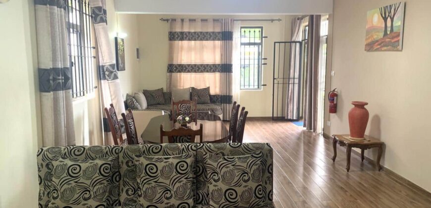 À louer un charmant appartement avec jardin dans un quartier paisible à Flic en Flac.