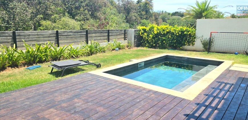 Location d’une magnifique villa contemporaine avec piscine à proximité des commodités de Tamarin