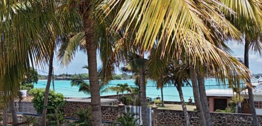 Location d’une belle villa pieds dans l’eau à Pointe aux Canonniers