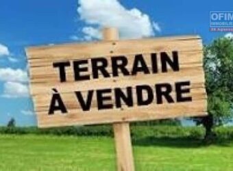 En vente un terrain résidentiel de 308m2 situé dans un emplacement stratégique à Pointe aux Piments