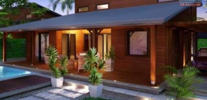 Accessible aux étrangers: À vendre une élégante villa tropicale de 230m2 dans une résidence sécurisée avec piscine à Pereybère