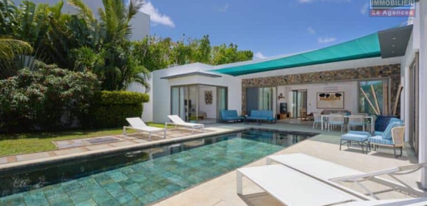 Exclusivité – Location d’une superbe villa meublée dans une résidence sécurisée proche plage à Cap Malheureux