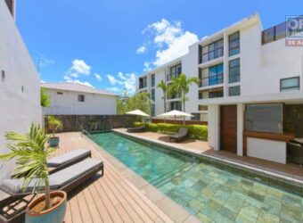 Accessible aux Étrangers: En vente un magnifique appartement meublé avec piscine commune proche de la plage à Mont Choisy