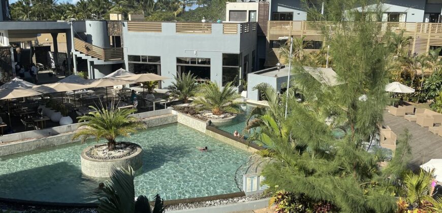 À louer un appartement meublé de 70m2 dans une résidence sécurisée avec piscine à Trou aux Biches Maurice