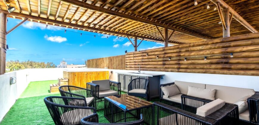 À vendre un charmant appartement de 160 m2 situé dans un résidence sécurisée à Flic en Flac Maurice