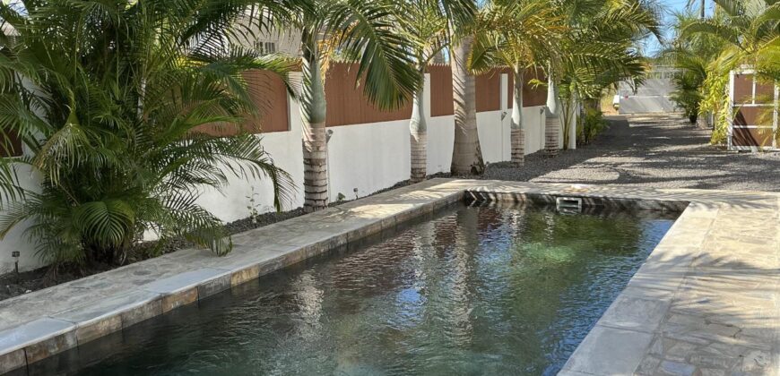 À louer une charmante villa de type F6 avec piscine située dans un cadre paisible à Pereybère Maurice