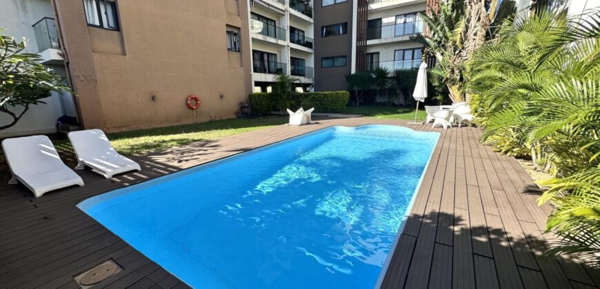 En vente un magnifique appartement meublé de 110 m² dans une résidence sécurisée avec piscine commune à Flic en Flac Maurice
