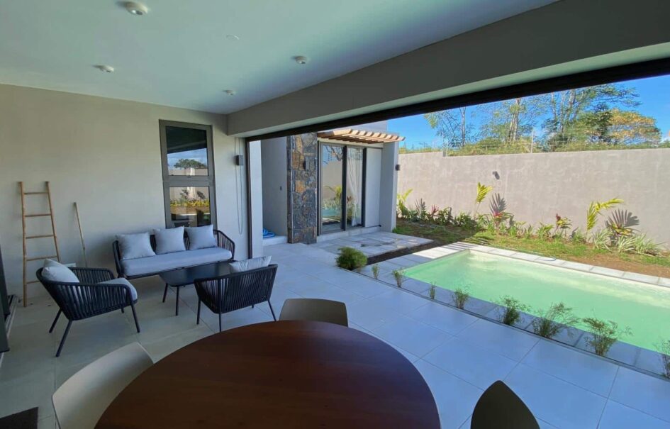À louer villa haut de gamme 206 m² avec piscine dans complexe sécurisé à Grand Baie Maurice