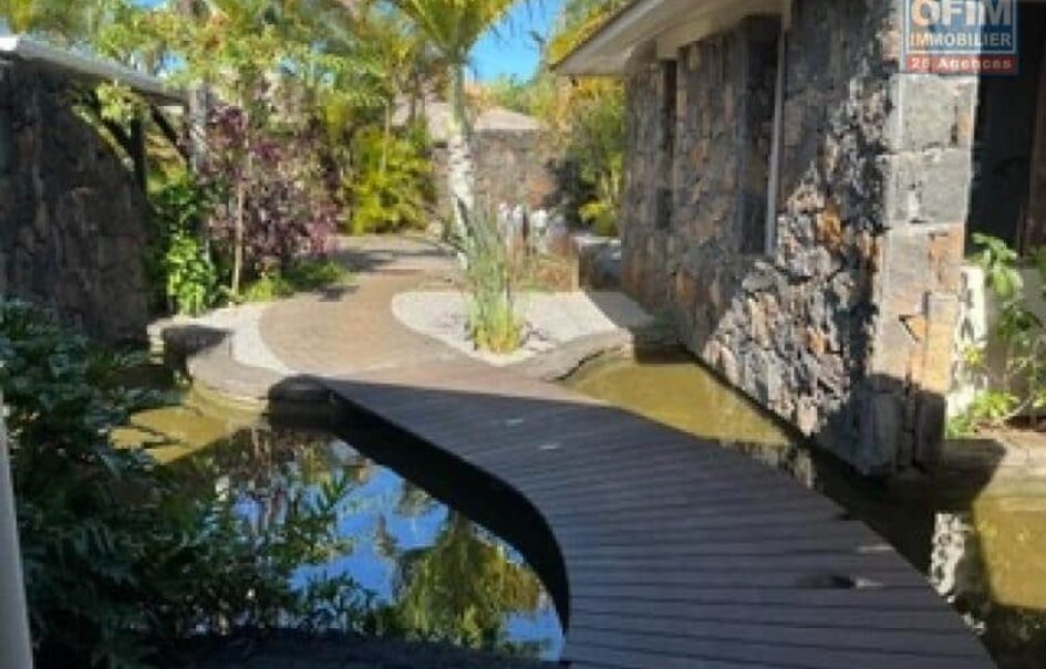 Location d’une villa de standing avec piscine et jardin paysager au Domaine Hill Side Mapou Maurice