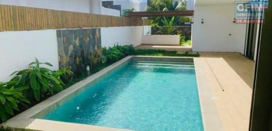 En vente une villa neuve moderne avec piscine dans un lotissement privé à Bois Chandelle Mont Choisy Maurice