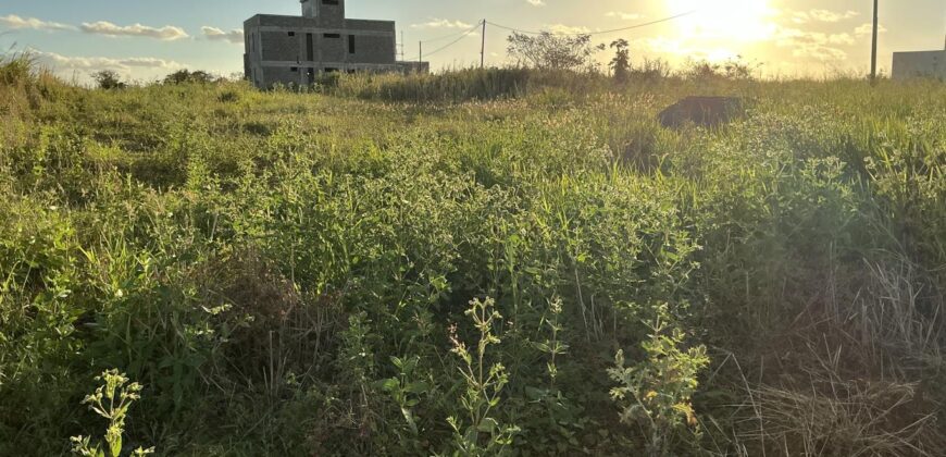 En vente terrain de 53 perches située dans un secteur en plein développement à Mont Mascal Grandbaie Maurice