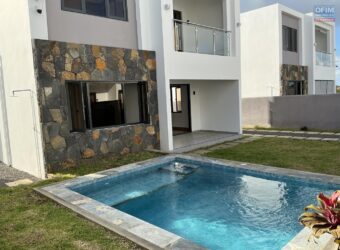Location d’une villa neuve avec piscine privée ans un quartier résidentiel calme et recherché à Vale Maurice